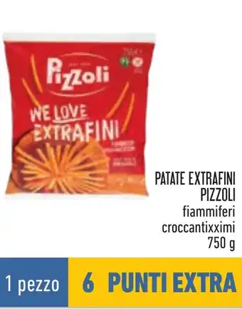 Conad PATATE EXTRAFINI PIZZOLI fiammiferi croccantixximi 750 g offerta