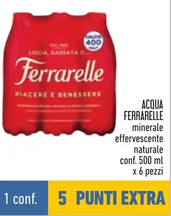 ACQUA FERRARELLE minerale effervescente naturale conf. 500 ml x 6 pezzi