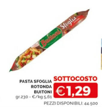 Mercatò PASTA SFOGLIA ROTONDA BUITONI offerta
