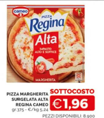 Mercatò PIZZA MARGHERITA SURGELATA ALTA REGINA CAMEO 375 gr offerta