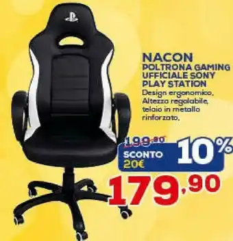 Euronics Nacon Poltrona Gaming Ufficiale offerta