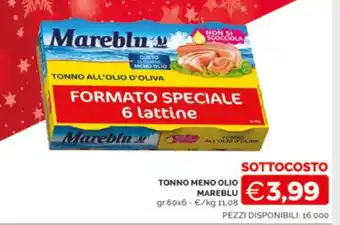 TONNO ALL'OLIO D'OLIVA Mareblu gr 60 x 6
