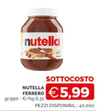 NUTELLA Ferrero 950 gr