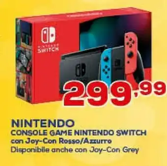 Euronics Nintendo Switch Con Joy-Con Grigi offerta
