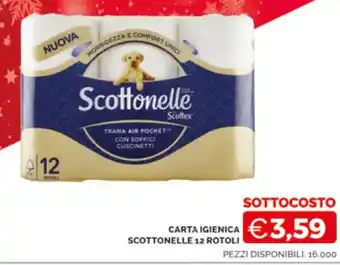 CARTA IGIENICA SCOTTONELLE 12 ROTOLI