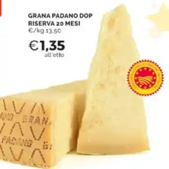 Mercatò GRANA PADANO DOP RISERVA 20 MESI offerta