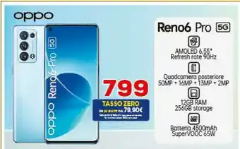 Euronics Oppo Reno6 Pro 5g 6.55'' offerta