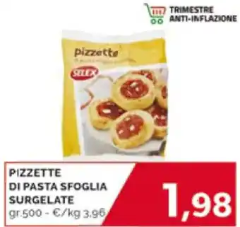 PIZZETTE DI PASTA SFOGLIA SURGELATE 500 gr.