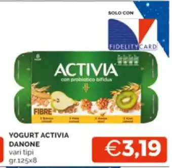 Mercatò YOGURT ACTIVIA DANONE vari tipi gr.125x8 offerta