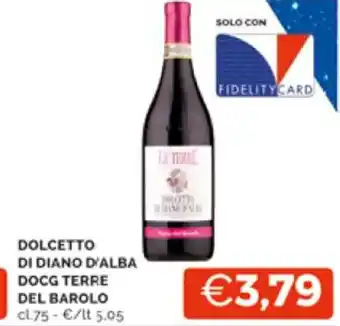 Mercatò DOLCETTO DI DIANO D'ALBA DOCG TERRE DEL BAROLO cl.75 offerta