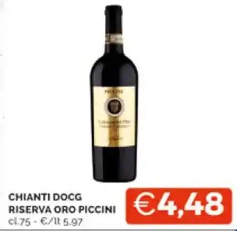 Mercatò CHIANTI RISERVA ORO PICCINI 75 cl offerta