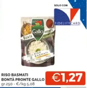 RISO BASMATI BONTÀ PRONTE GALLO gr.250