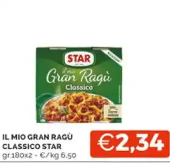 Mercatò IL MIO GRAN RAGÙ CLASSICO STAR gr.180x2 offerta