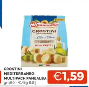Mercatò CROSTINI MEDITERRANEO MULTIPACK PANEALBA 180 gr offerta