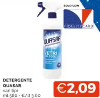 Mercatò DETERGENTE QUASAR vari tipi ml.580 offerta