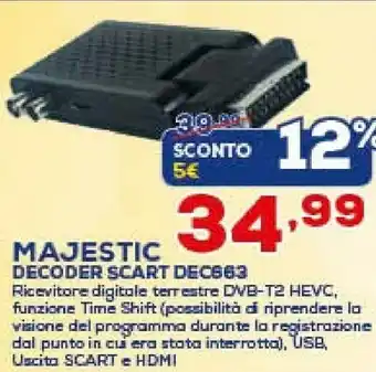 Euronics New Majestic DEC-663 offerta