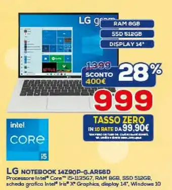 Euronics LG Notebook offerta