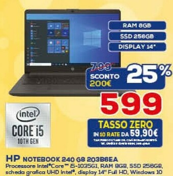Euronics HP Notebook offerta