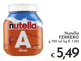 Eurospesa Nutella FERRERO g 750 offerta