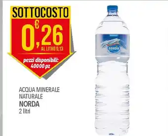 Iper Romagnolo ACQUA MINERALE NATURALE NORDA 2 litri offerta