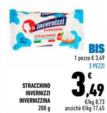 Conad City STRACCHINO INVERNIZZI INVERNIZZINA 200 g offerta