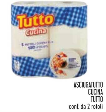 Conad ASCIUGATUTTO CUCINA TUTTO conf. da 2 rotoli offerta