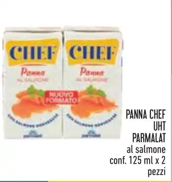 Conad PANNA CHEF UHT PARMALAT al salmone conf. 125 ml x 2 pezzi offerta