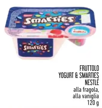 Conad FRUTTOLO YOGURT & SMARTIES NESTLÉ alla fragola, alla vaniglia 120 g offerta