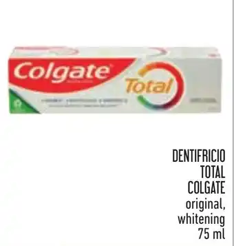 Conad DENTIFRICIO TOTAL COLGATE original, whitening 75 ml offerta