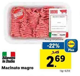 Lidl Macinato magro 400g offerta