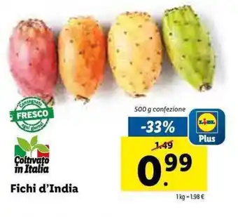 Lidl Fichi d'India 500g offerta