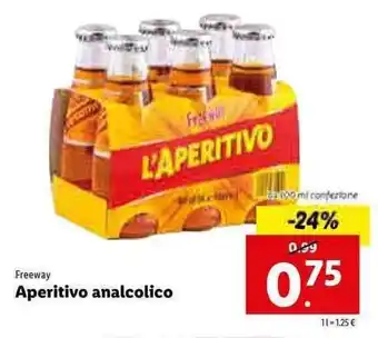 Lidl Freeway Aperitivo analcolico 6x 100ml offerta