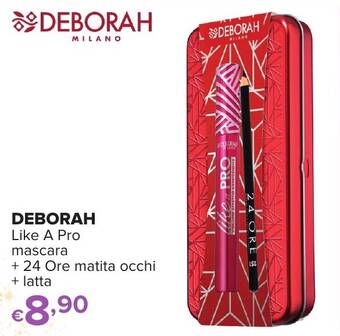 Iperal DEBORAH Like A Pro mascara + 24 Ore matita occhi + latta offerta