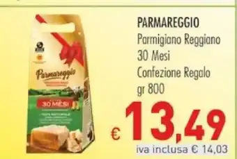 PARMAREGGIO Parmigiano Reggiano 30 Mesi Confezione Regalo gr 800
