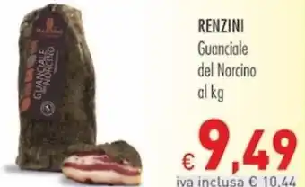 RENZINI Guanciale del Norcino al kg