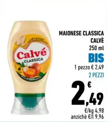 Conad City MAIONESE CLASSICA CALVÈ 250 ml offerta