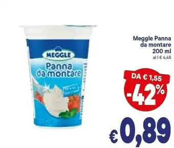 A&O Meggle Light Cuisine Panna Leggera 200 G(ml) offerta