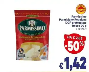 A&O Parmissimo Parmigiano Reggiano DOP Grattugiato Fresco 90 G(ml) offerta