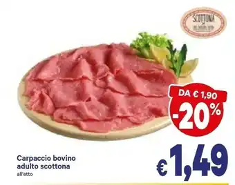 A&O Carpaccio Bovino Adulto Scottona offerta
