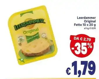 A&O Leerdammer Leerdammer - Original 8 Fette 200 g(ml) offerta