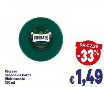 A&O Proraso Sapone Da Barba Rinfrescante offerta