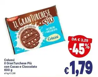 Colussi Il GranTurchese Più Integrale Con Gocce Di Cioccolato 600 G(ml)