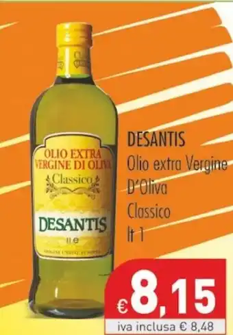 Cash & Carry Grossy DESANTIS Olio Extra Vergine D'Oliva Classico lt 1 offerta