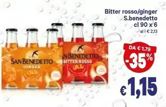 A&O San Benedetto Bitter Rosso/ Ginger offerta
