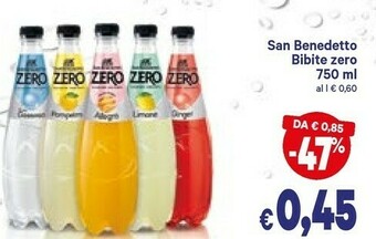 A&O San Benedetto Ginger Zero 750 G(ml) offerta