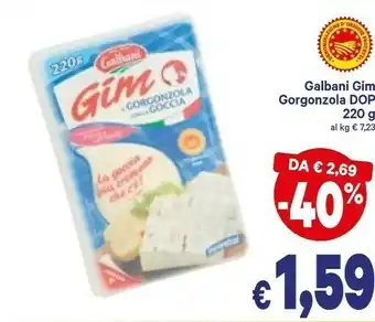 A&O Galbani Gorgonzola Con La Goccia DOP Gim 220 G(ml) offerta