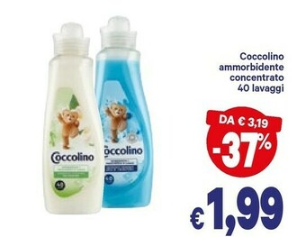 A&O Coccolino Ammorbidente Concentrato 40 Lavaggi offerta