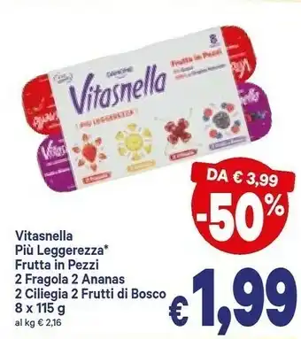 A&O Vitasnella Piu Leggerezza Frutta In Pezzi 920 G offerta