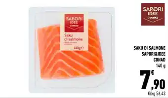 SAKU DI SALMONE SAPORI&IDEE CONAD 140 g