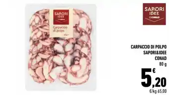 CARPACCIO DI POLPO SAPORI&IDEE CONAD 80 g